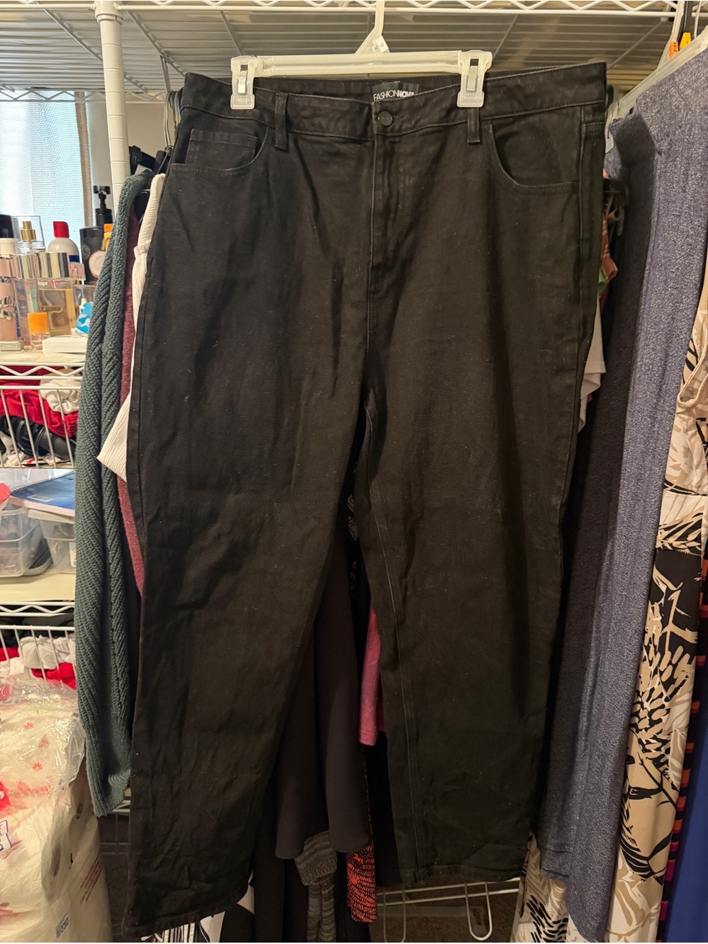 Ladies Black Jeans Size 1X- Classic Boot leg